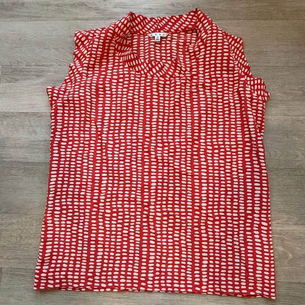Cabi Printed Madeline Top Sleeveless Tank  Medium